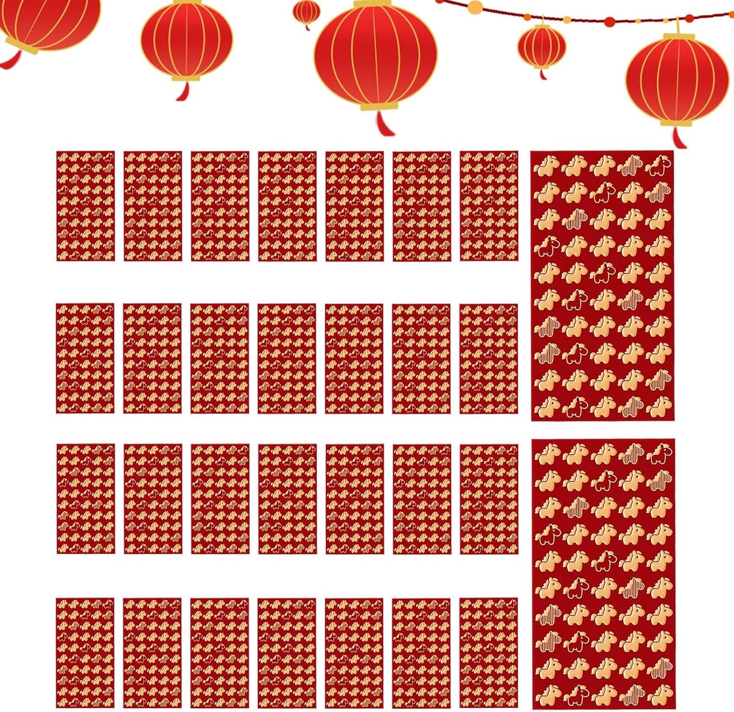 Chinees Nieuwjaar Paard Rode Enveloppen 30 Stuks Feestbenodigdheden
