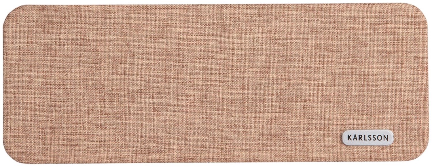 Karlsson Wekker Roanne - Mokkabruin - 21x3.3x8cm - Scandinavisch - Wekker voor slaapkamer - Wekkers
