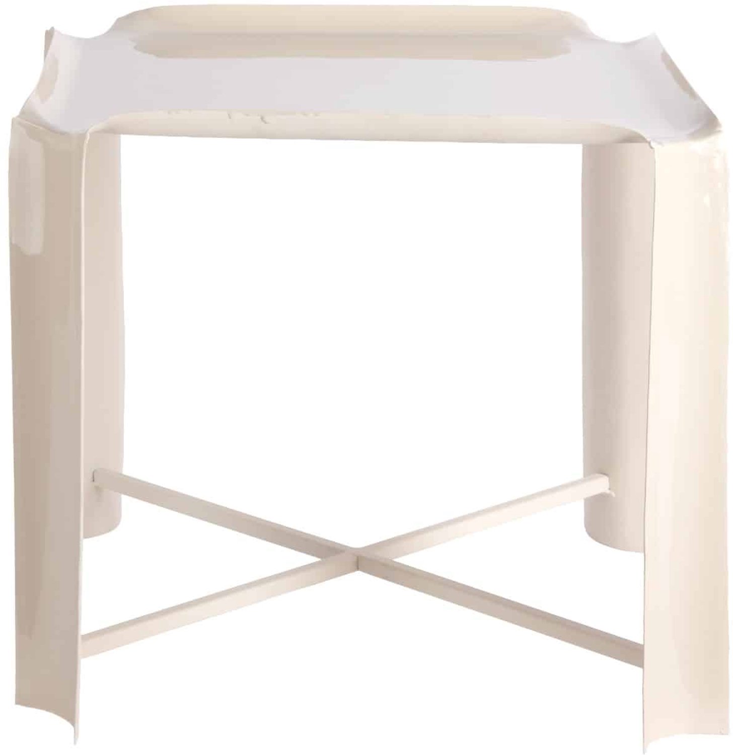 Leitmotiv Bijzettafel Cadiz - Gebroken wit - 41x41x41cm - Scandinavisch