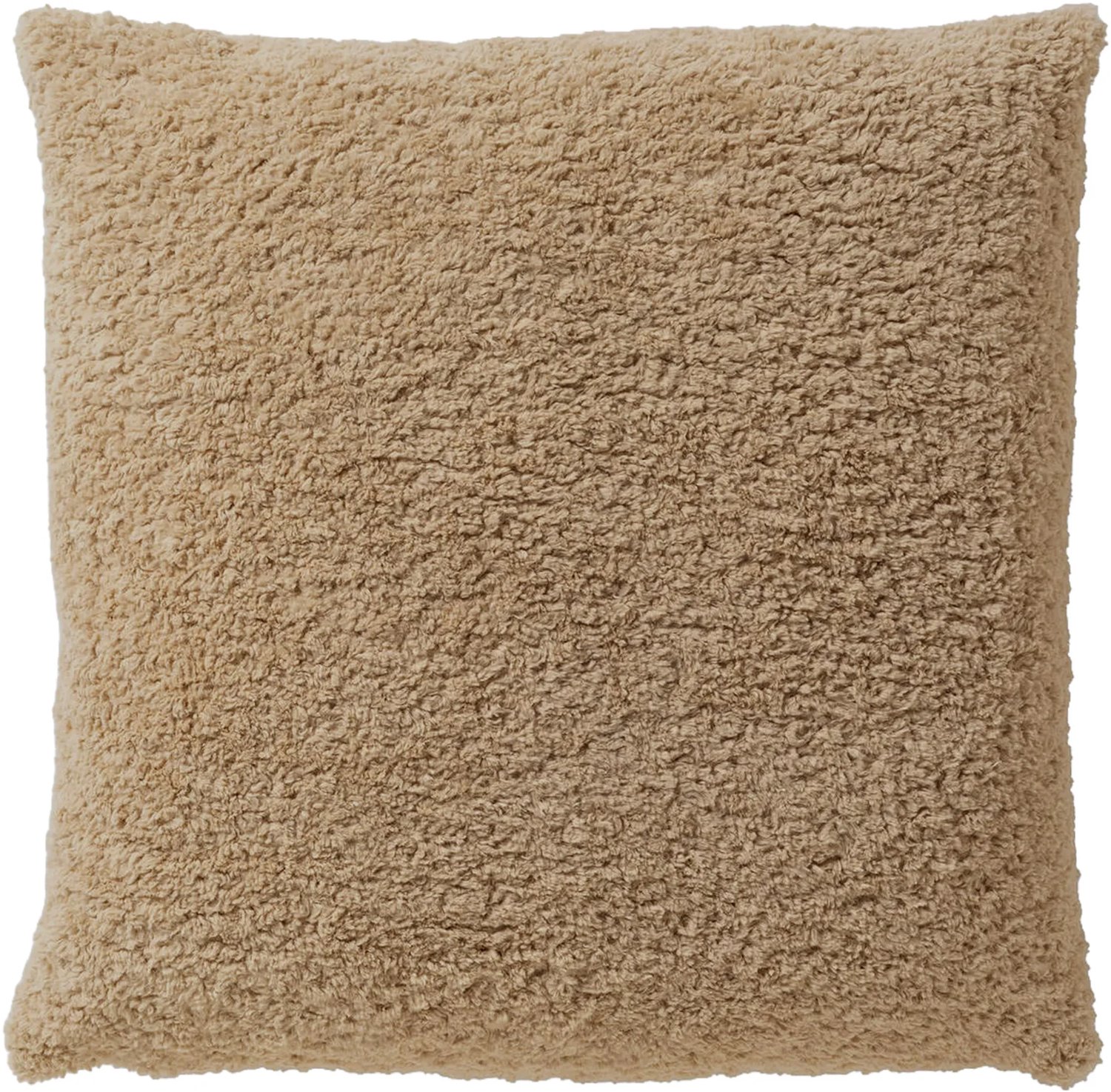 Dutch Decor CARA - sierkussen 60x60 cm - teddylook - Sepia Tint - bruin - Inclusief binnenkussen - Luxe kussens voor woonkamer & bank