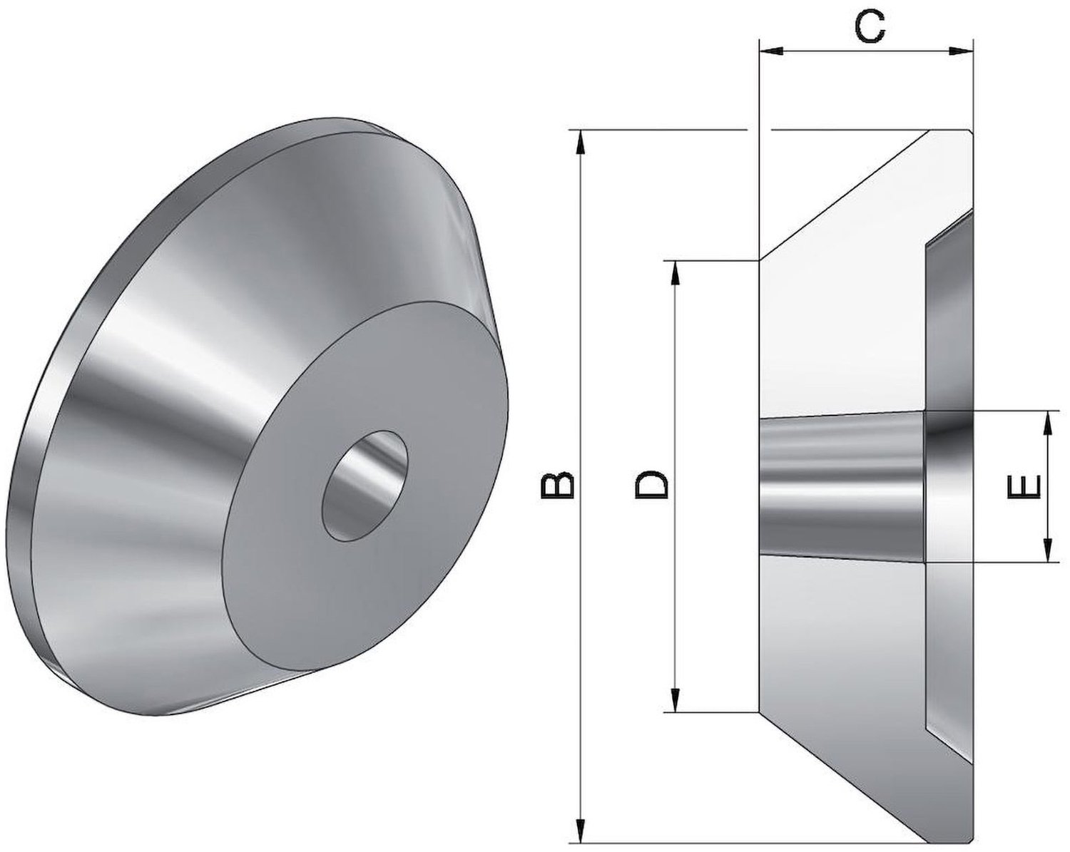 Röhm Passende Zentrierkegel-Aufsätze AZ, Größe 3, für MK 5, Standard Ausführung - 304572