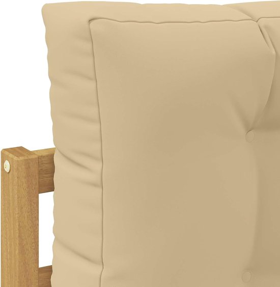 2 stuks outdoor voetkrukken van massief acaciahout, weerbestendig, zitkruk tuin, voetensteun terras, modern design met latten, onderhoudsvriendelijk — afbeelding 2