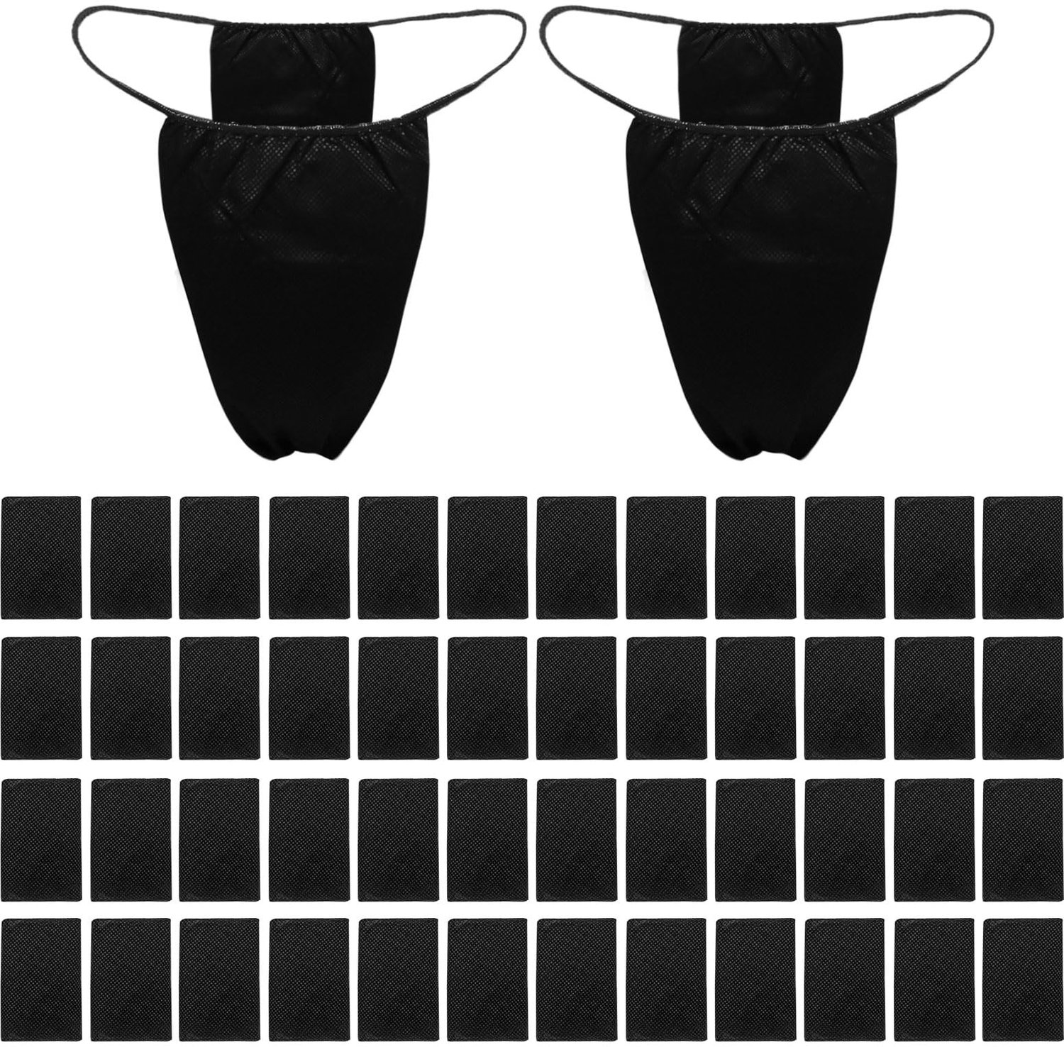 SnelShoppen - 50 stuks wegwerp strings, niet-geweven bikinislipjes, wegwerp reisslipjes voor zonnebank, ideaal voor vakantie, strand, zwembad en sauna
