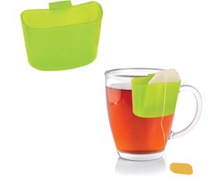 Saveur & Dégustation KM4091 Repose Sachet de thé à Suspendre, Plastique, Multicolore, 5,9 x 2,6 x 4,5 cm