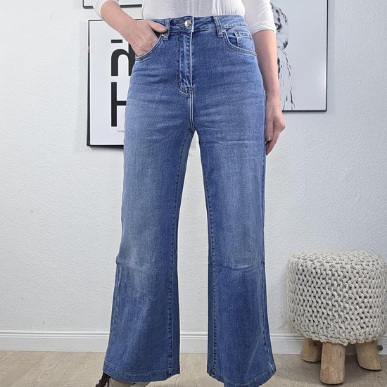 JEWELLY Brede pijpen flared jeans | damesbroek met wijde pijpen | Classic 5 Pocket — afbeelding 5