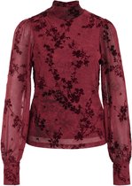 WE Fashion Dames jersey top met structuur