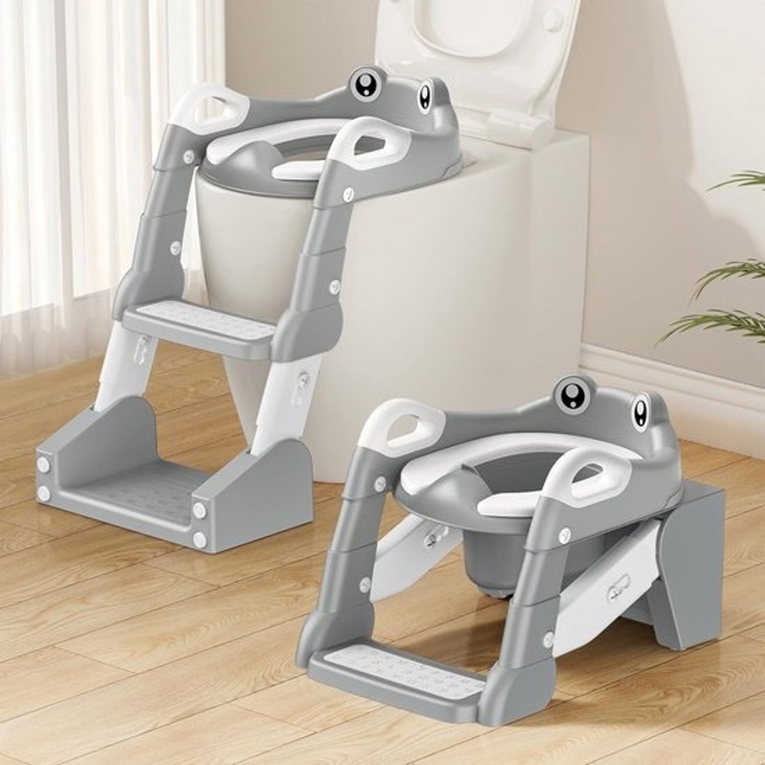 Kindertoiletbril met trap en urinoir - 2-in-1-trainingspotje voor jongens en meisjes