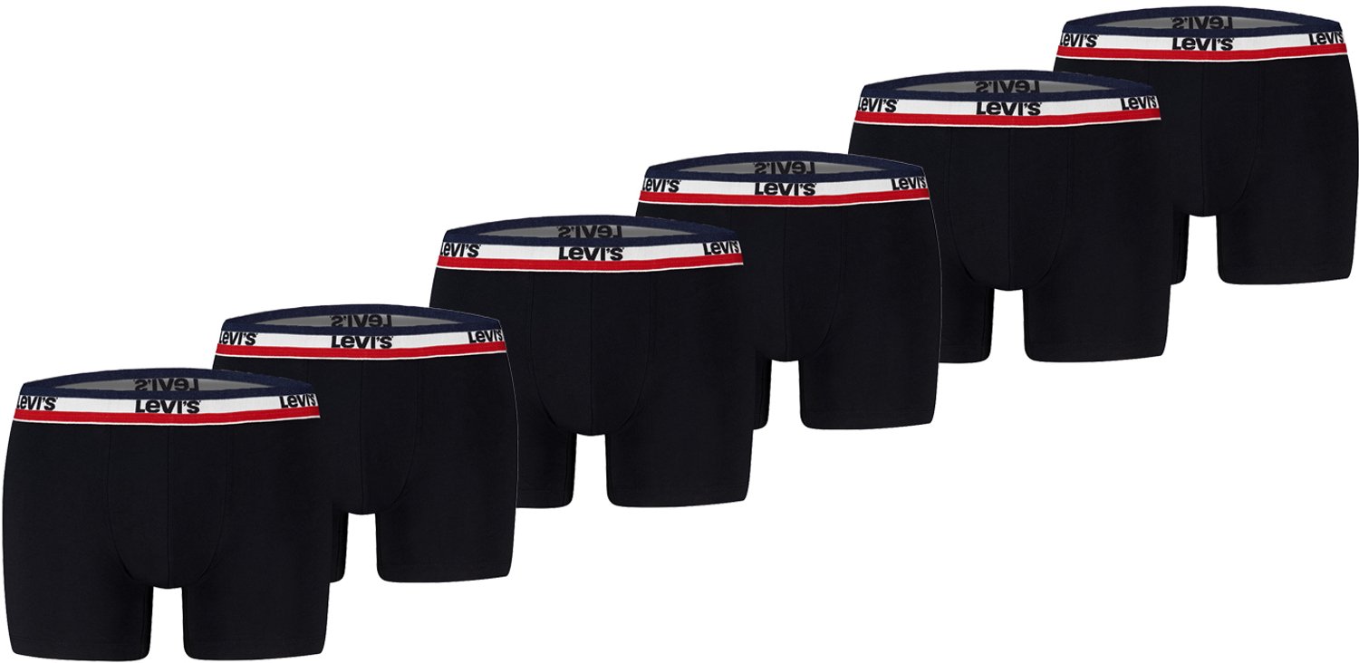 Pack of 6 men's Levis REPEAT LOGO SPW BOXER boxer shorts underwear pants