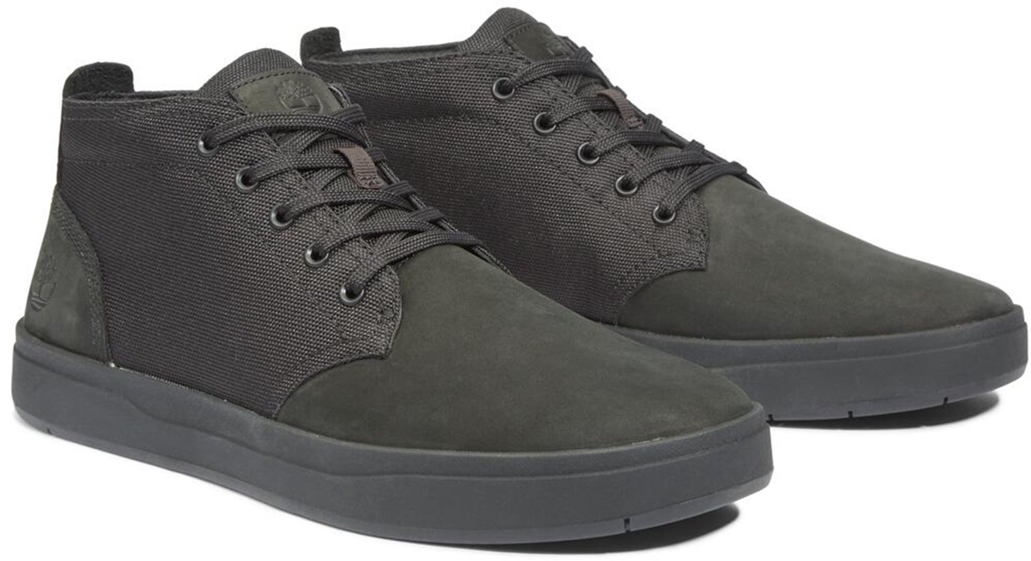 Timberland DAVIS SQUARE Mid Lace Sneaker voor heren 1A1T16 001 Leer Zwart