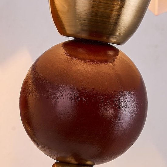 Vintage wandlamp van plisséstof met houten sokkel, middeleeuwse stijl, bekabeld, voor slaapkamer en hal, wit — afbeelding 2