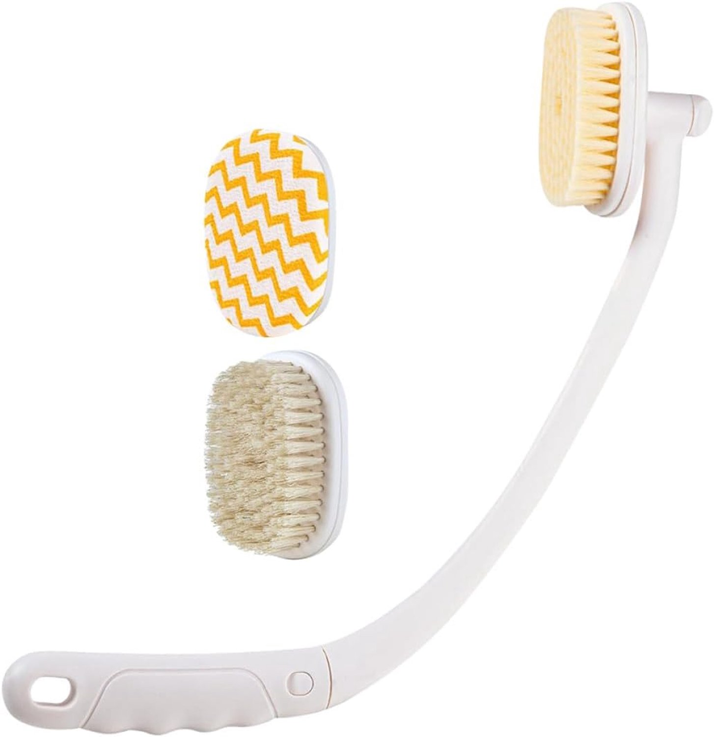 Badborstel met Lange Steel voor Rugdouche Ergonomische Antislip Body Scrubber met Ophanggat Flexibel Comfortabel voor Dagelijkse Lichaamsreiniging Ontspanning