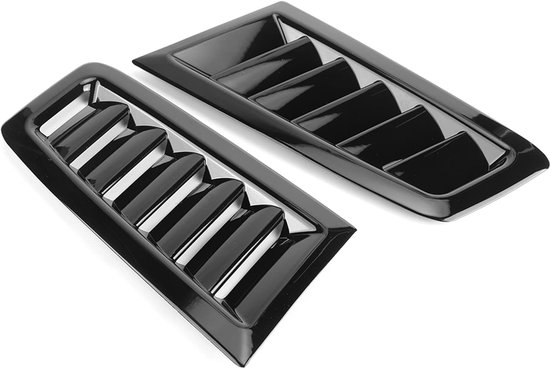 lyrlody Bonnet Air Vent ABS Directe Vervanging RS MK2 (Helder zwart — afbeelding 4
