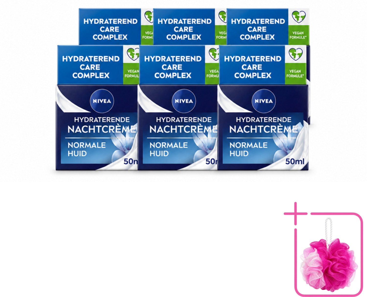 6 x NIVEA - Nachtcrème - Essentials Hydraterend - Voor normale tot gemengde huid - Met Lotusextract, Waterlelie-extract, Vitamine E & Provitamine B5 - 50 ml - Bulkverpakking - Hydraterende nachtcrème - Huidverzorging