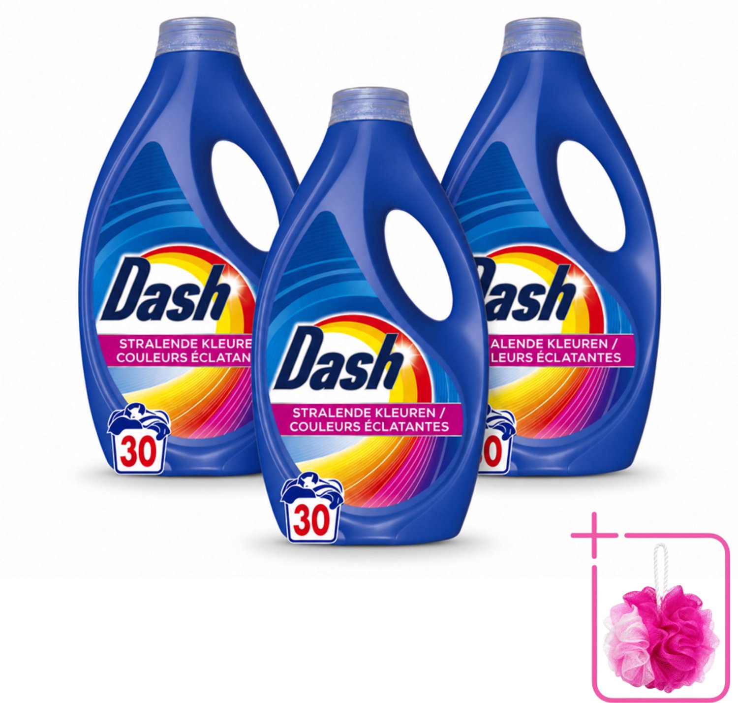 3 x Dash – Wasmiddel – Color – 1350 ml - Bulkverpakking - Kleurbehoud - Douchemop - Vlekverwijdering