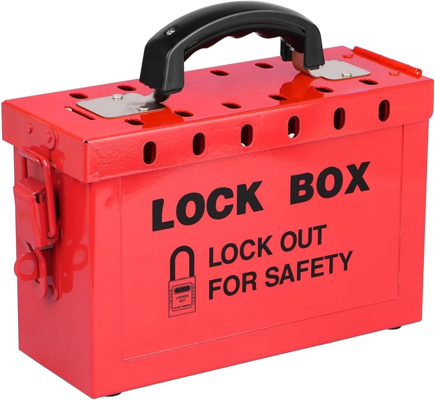 Lockout Tagout Box, Portable Group Lock Box with 12 Slots, Heavy Duty Group Lockout Tagout Station for Group Lockout - ShopVlot