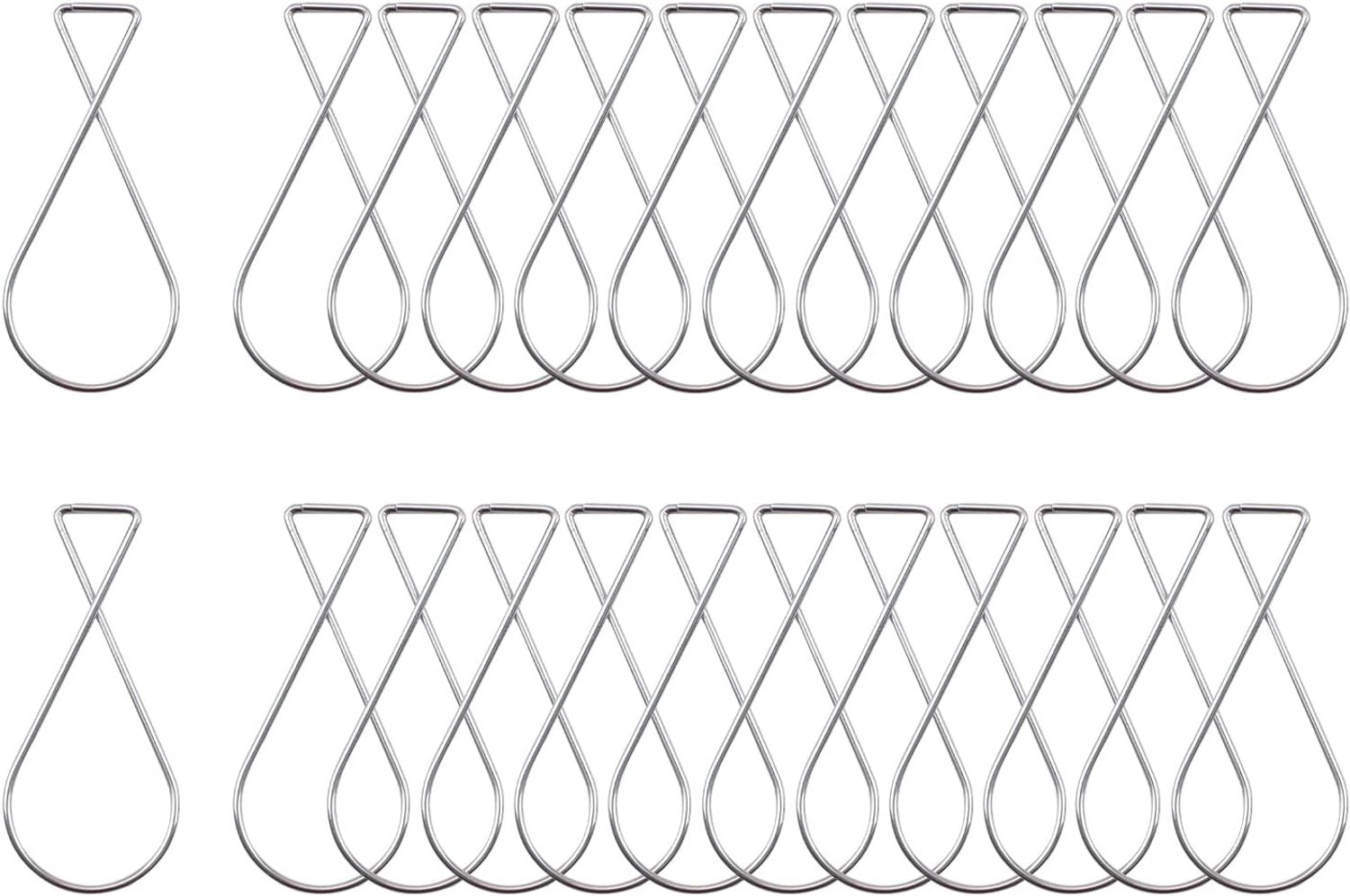 INCREWAY - 100pcs 8pcs spring steel ceiling hooks - for suspended ceiling, lattice ceiling, false ceiling - suitable for Christmas, office, home decor