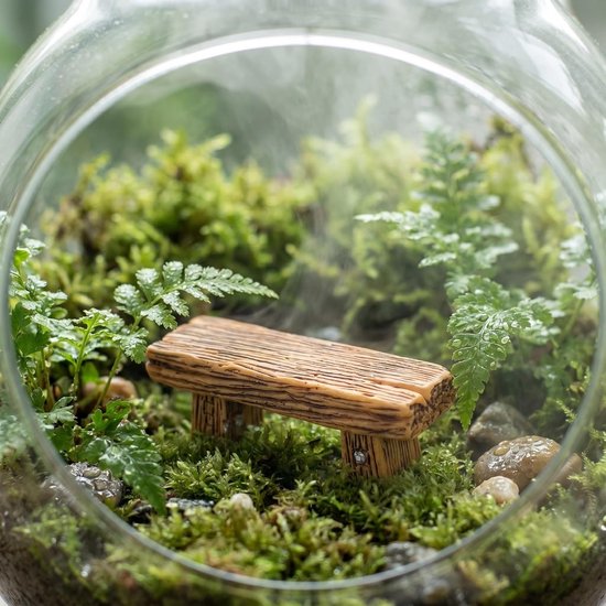 6 Stuks Mini Resin Stools Imitatie Hout Micro Landschap Decoraties DIY Craft Ornamenten voor Desktop Tuin Willekeurige Kleur — afbeelding 5
