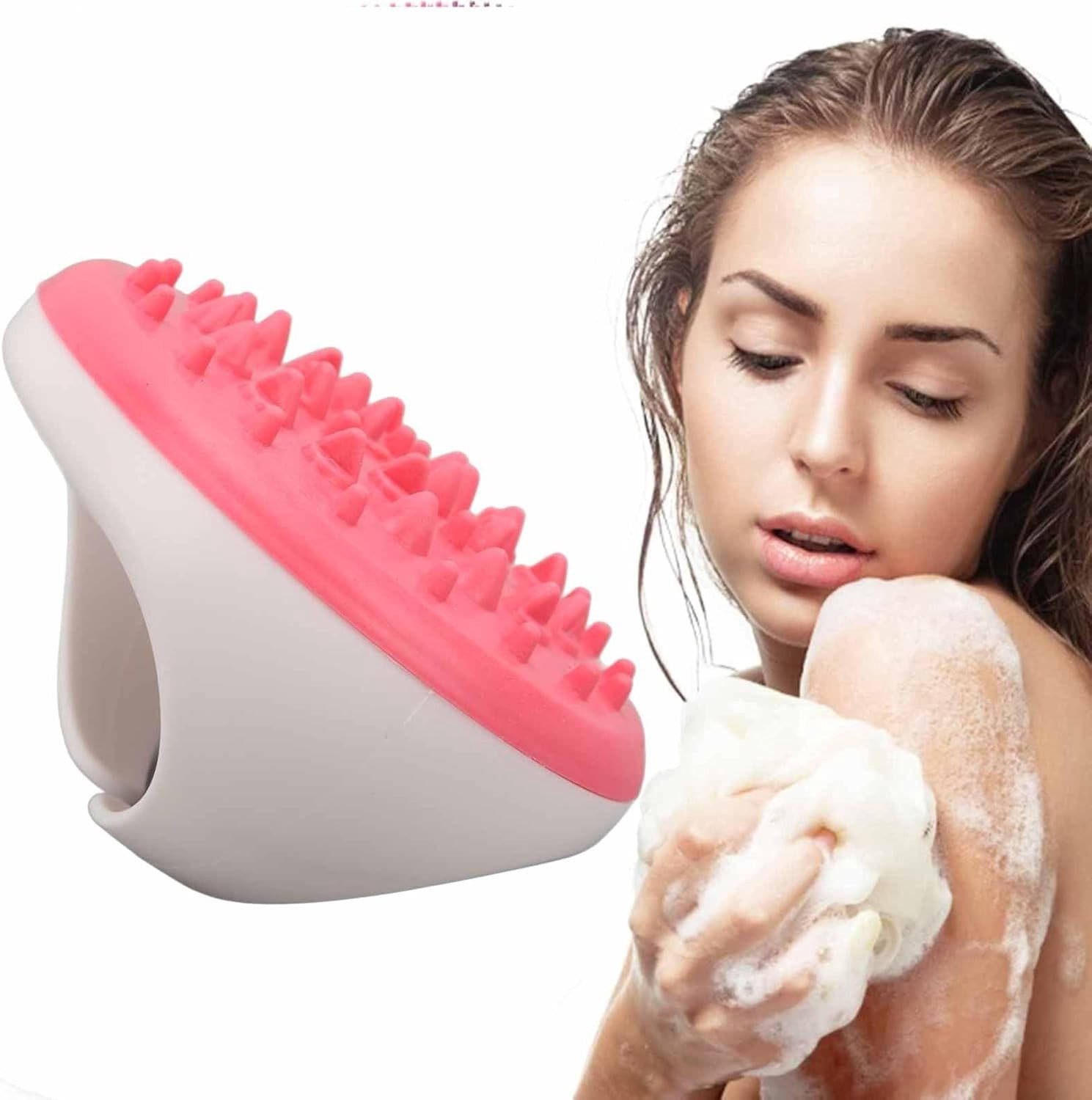 Effectieve Massageborstel voor Cellulite, Spierontspanning en Exfoliatie met Siliconen Scrubber