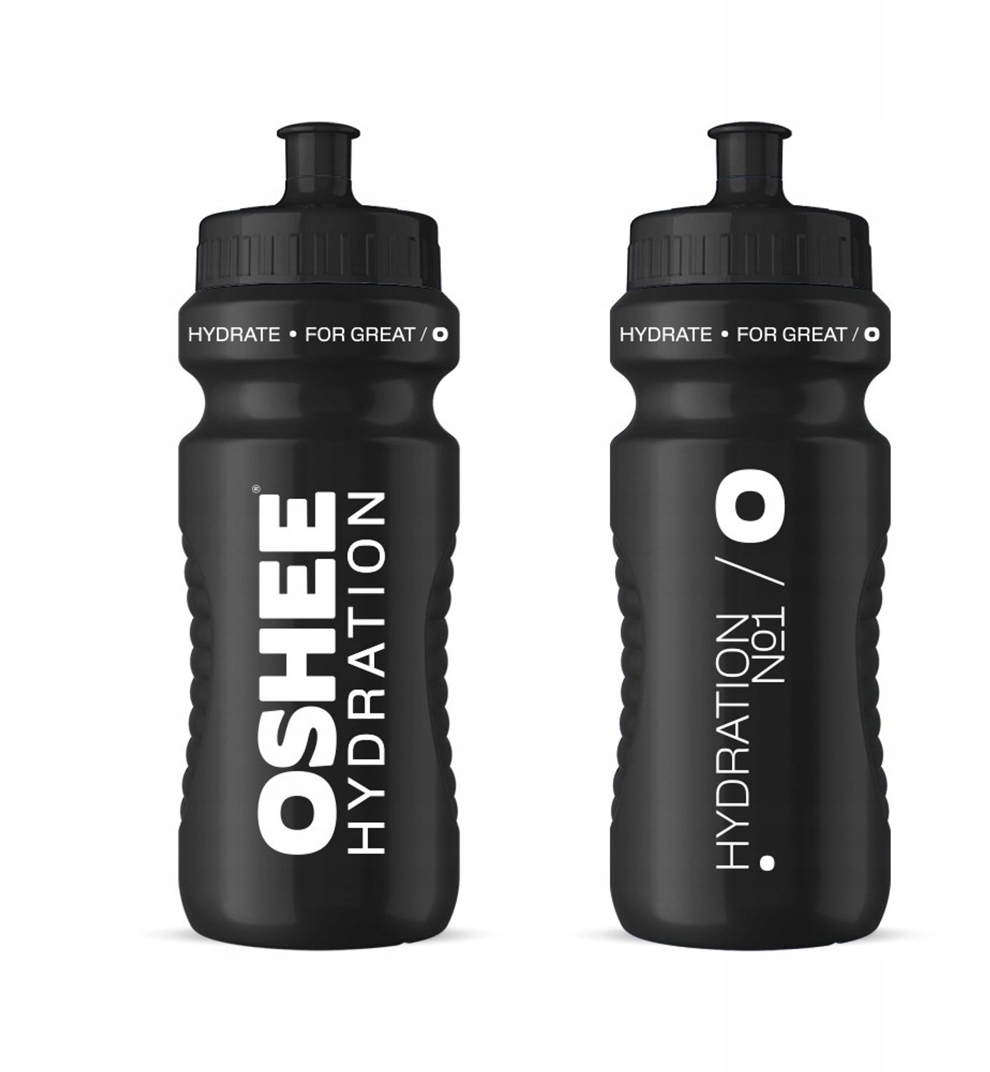 OSHEE Hydration Sport Bidon Zwart 600ml - Lichtgewicht & BPA-vrij