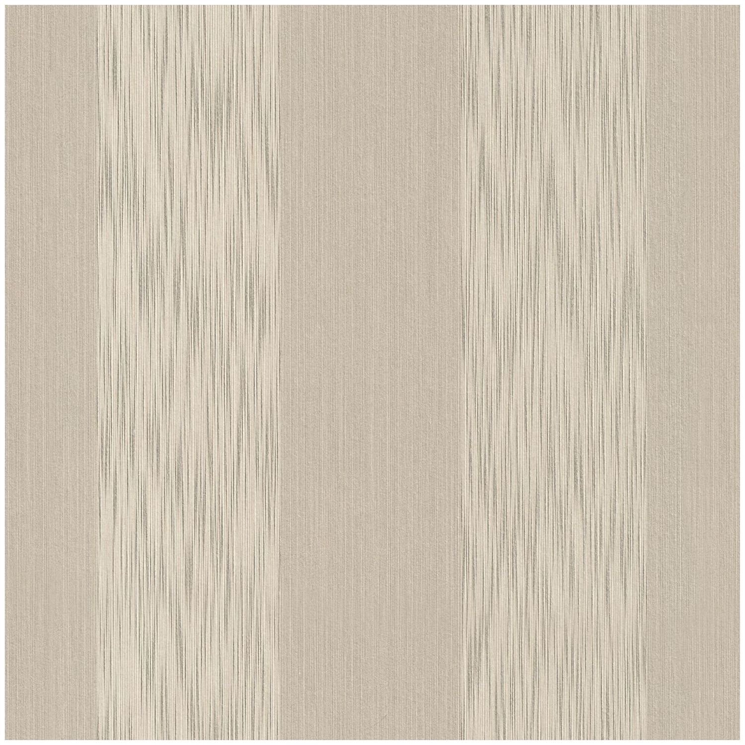 Strepen behang Profhome 956606-GU textiel behang gestructureerd met strepen mat beige 5,33 m2