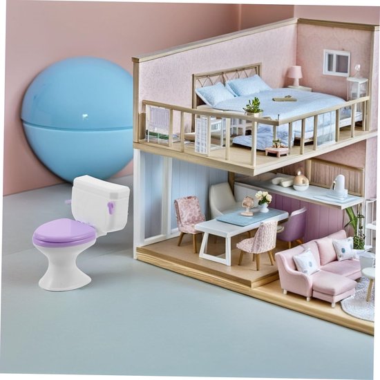 10 Stuks Poppenhuis Badkamer Accessoires Compact Realistisch Mini Toilet Speelgoed Voor Creatief Rollenspel Decoratie — afbeelding 5