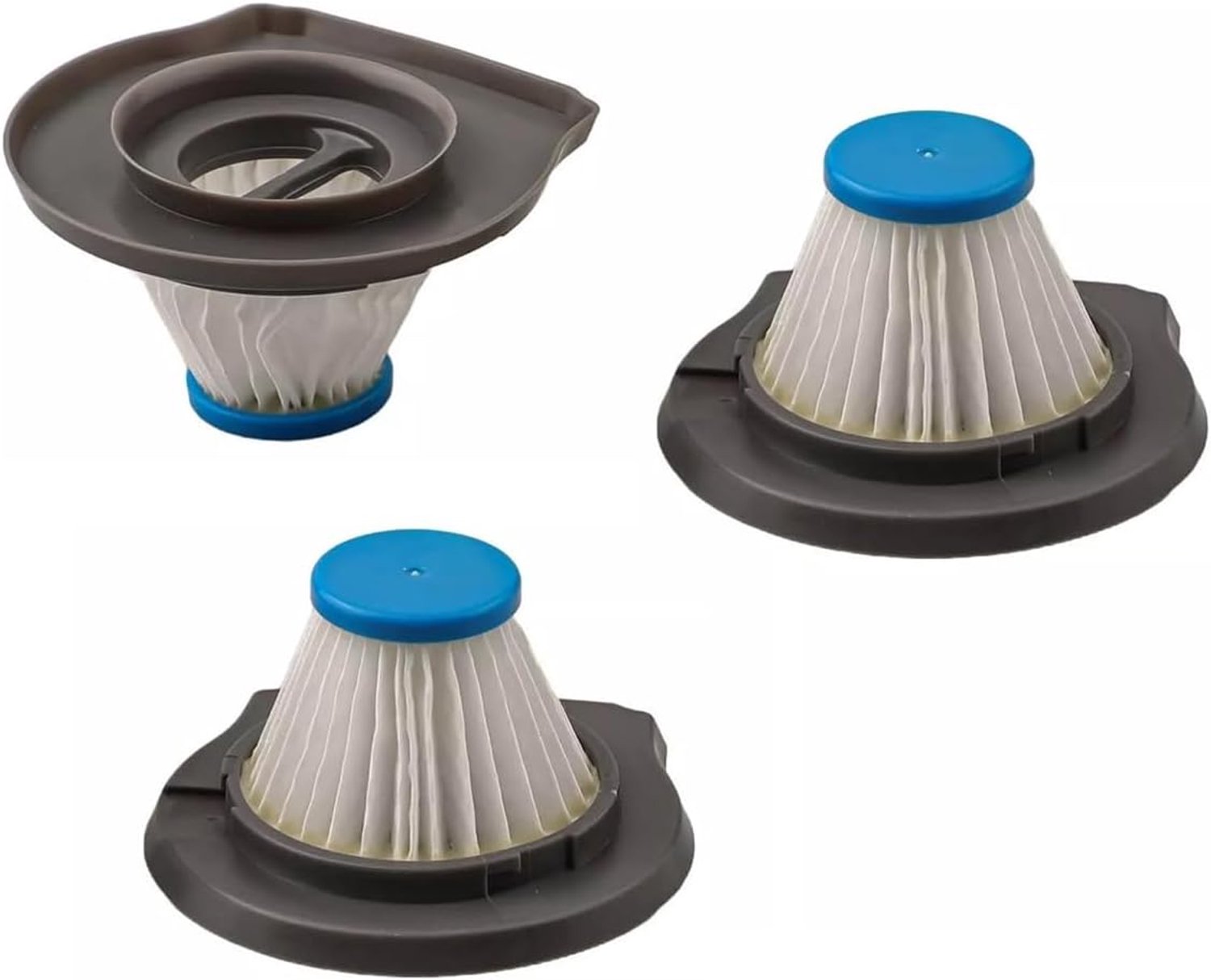 Grobo 3 stuks vacuümfiltervervanging, efficiënte filtratie en eenvoudige installatie, geschikt voor HLVCF10, HLVC315, HLVC320
