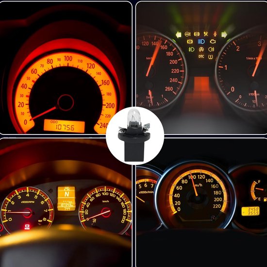 10 stuks lampen dashboard bronkaart led dashboard auto 12V 2W 30MA voor auto en motorfiets interieur snelheidsmeter instrument meter cluster indicator licht paneel — afbeelding 3
