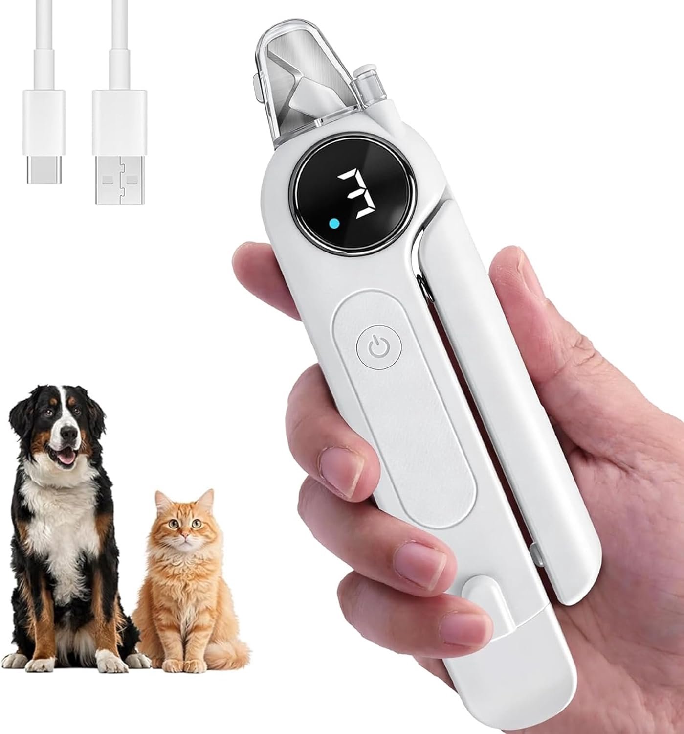 Klauwschaar katten met ledlicht voor honden