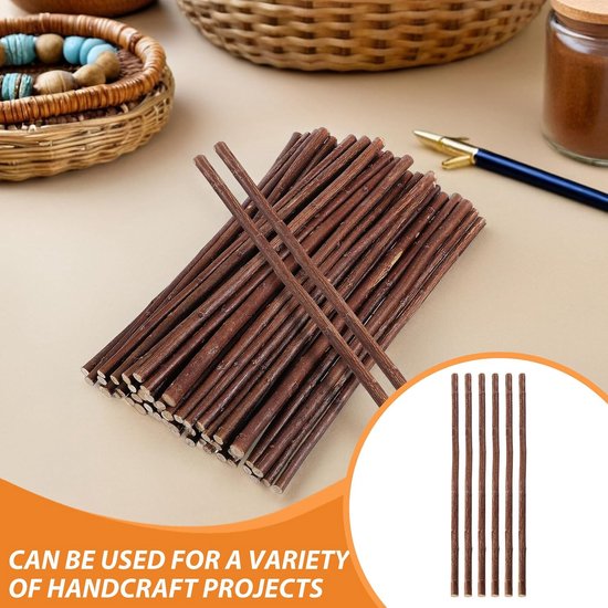 50 Stuks Decoratieve Houten Takken Houten Twijgdecoratie Natuurlijke Wilgentakken Lange Twijgen Natuurlijke Boomtakstokken — afbeelding 5