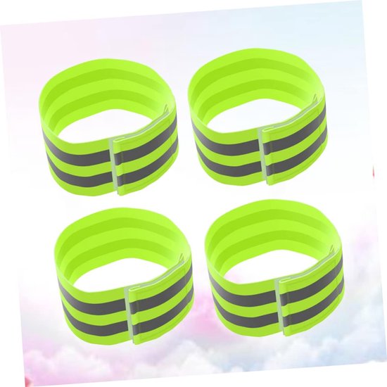 12 Stuks Reflecterende Beenbanden Reflecterende Armband Reflecterend Loopwerk Loopband Lichtgevende Reflecterende Enkelband Veiligheid Hardlooppolsbandje Reflectorbanden — afbeelding 4