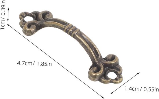 48 Stuks Delige Vintage Metalen Ladeknoppen Retro Mini Handgrepen voor Sieradendoos Compacte Kastknoppen van Legering met Eenvoudige Montage Klassieke Uitstraling — afbeelding 5