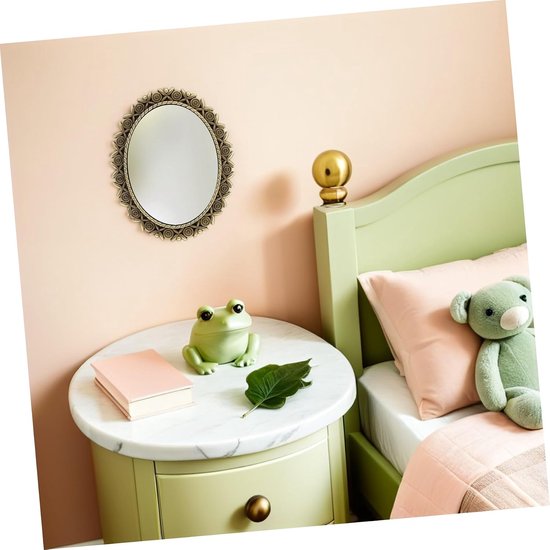 3 Stuks Delige Vintage Mini-muurbekers met Antiek Koperen Frame Compacte voor Poppenhuis voor Slaapkamer Woonkamer Creatieve Fotografieaccessoires — afbeelding 2