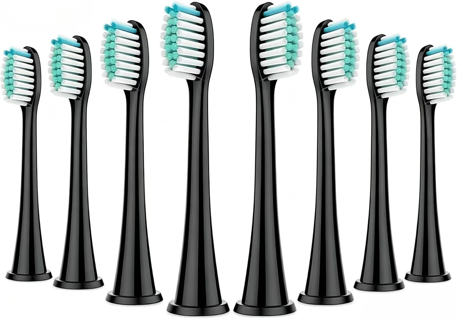 Set van 8 elektrische tandenborstelkoppen voor grondige reiniging van tanden, W-vormig ontwerp, hygiënische verpakking, geschikt voor Sonicare modellen