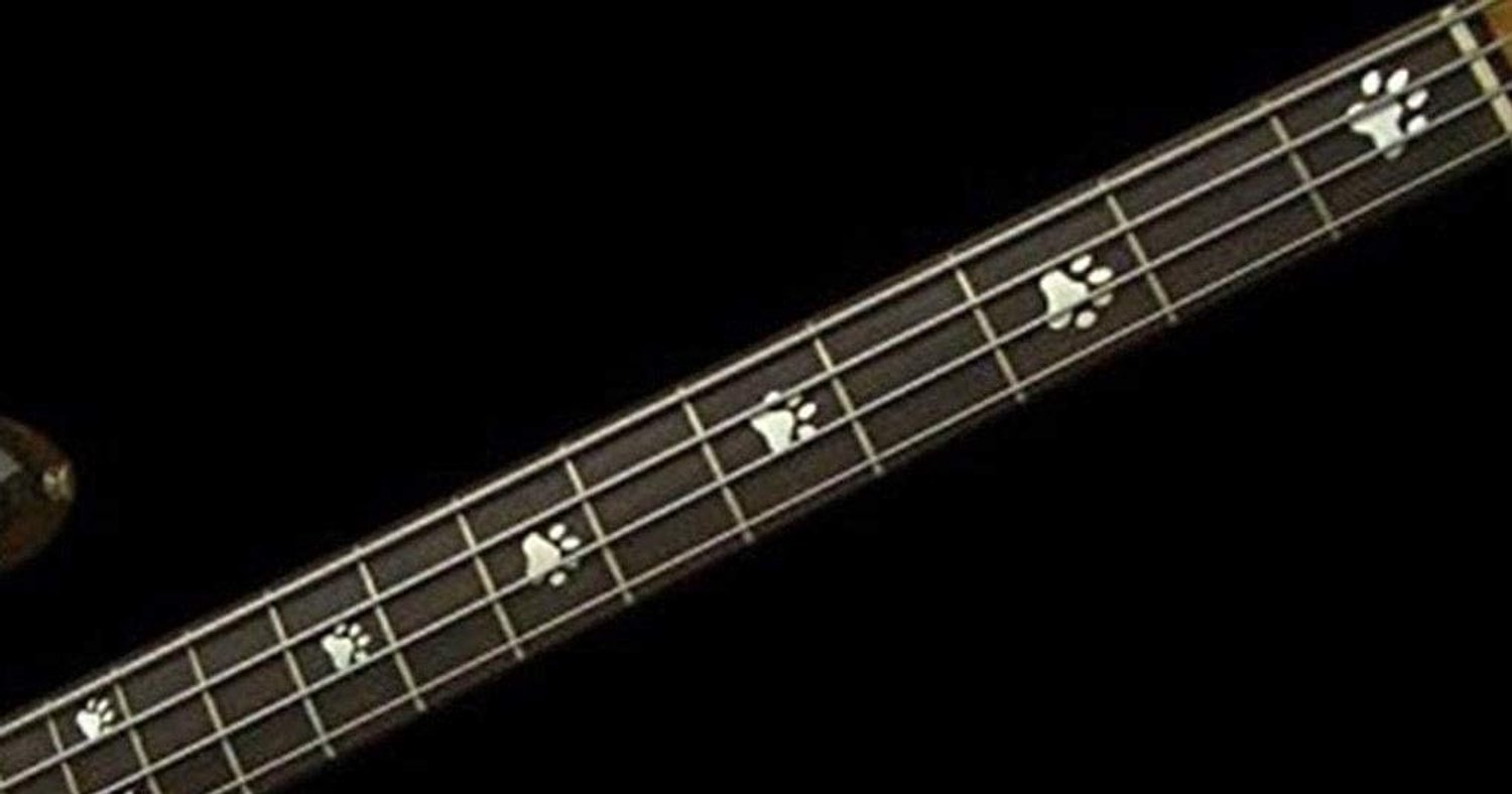Voeten afdrukken alleen Fret Markers Inlay Stickers pegatinas Bass Diapason …