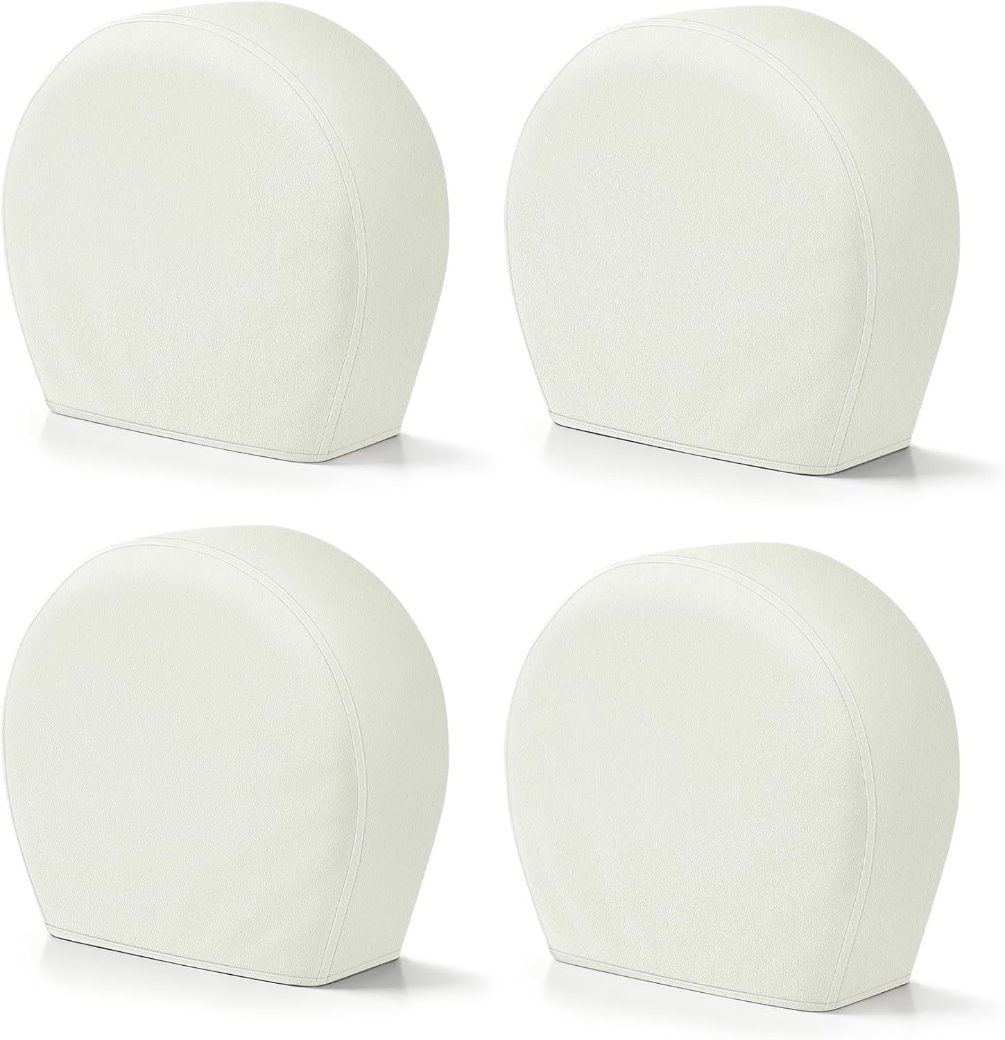 Explore Land Bandenhoezen van 4 stuks - robuuste wielbeschermer voor vrachtwagen, SUV, aanhangwagen, camper, universeel geschikt voor bandendiameters van 75-106 cm, wit