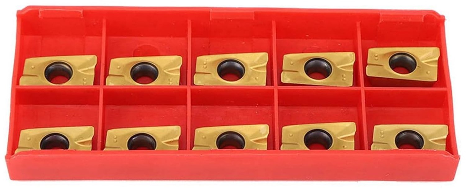 10 Stuks APMT1604 Frees Inserts voor Metaalbewerking, Hardheid 15-50 HRC, Hoge Slijtvastheid en Warmtebestendigheid