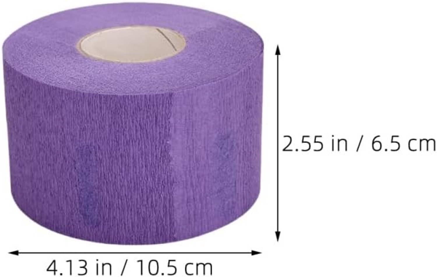 1 Rol Geschenkpapier voor Haarwikkelingen - Crepe Papier Strips voor Kappers en Haarstyling, Violet Kleur