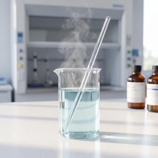 25 Stuks Hittebestendige Borosilicaat Glazen Roerstokjes Dik Herbruikbare Roerstokken voor Labo Chemie Thuisexperimenten — afbeelding 4