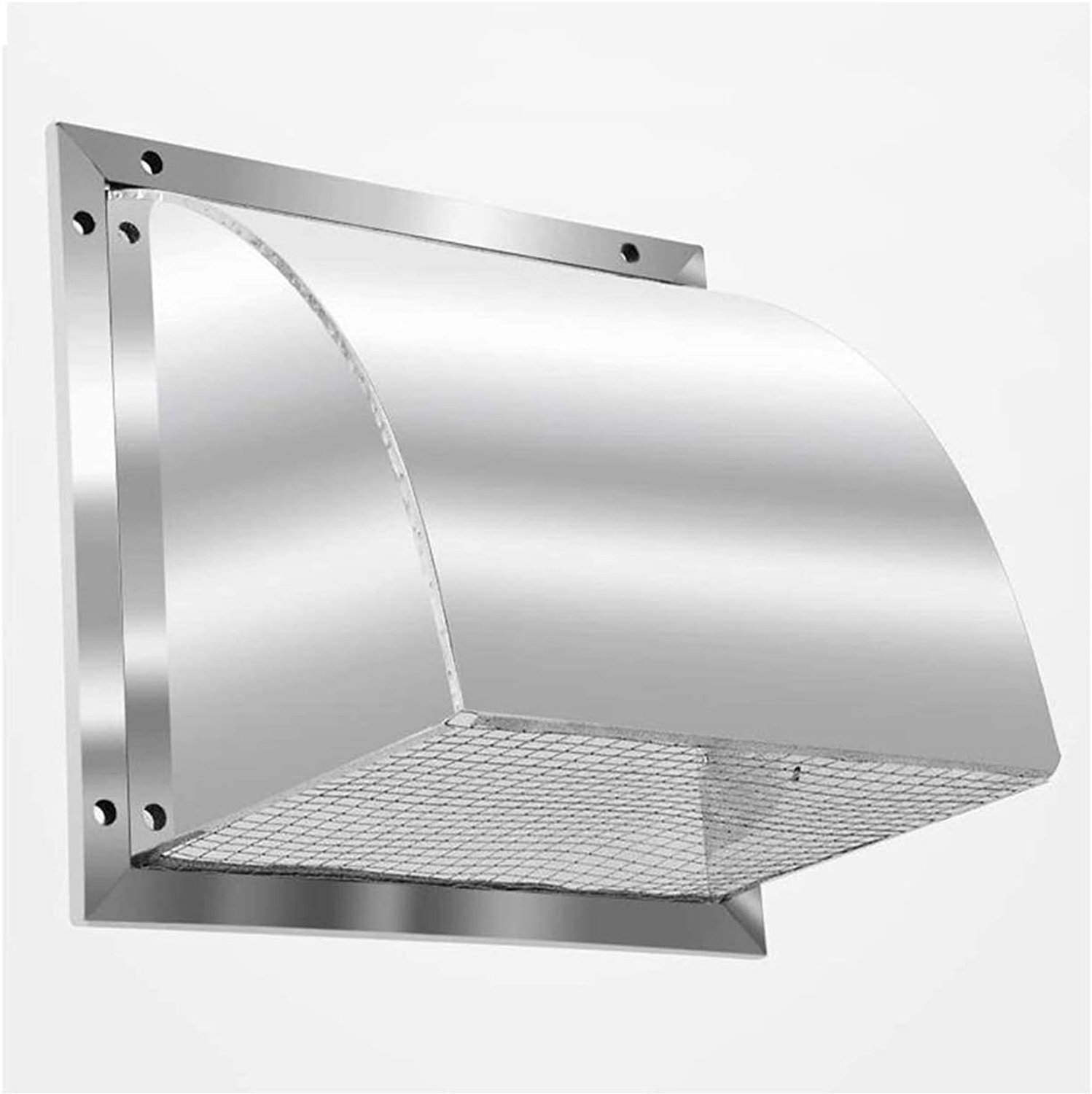 Schoorsteen spinner kap, 304 roestvrijstalen wandmontage ventilatie, ingebouwde vliegengaas regen- en sneeuwbescherming beschermkap, voor keuken en badkamer (maat: 14 inch) GINOLEI (maat: 8 inch)