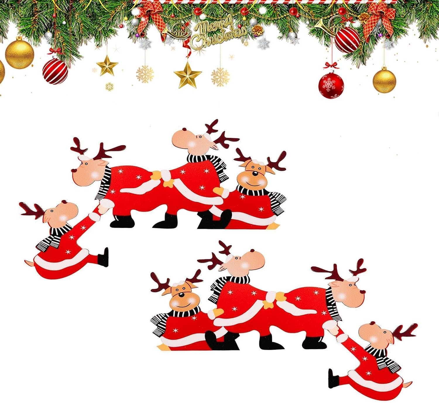 Kerst Deurframe Topper Kerst Houten Wandbord