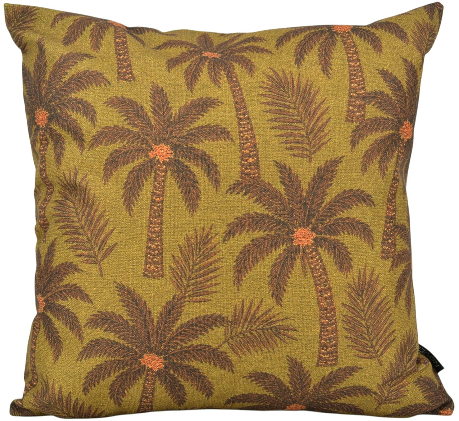 NOVÉE Sierkussen Palm Olive | 45x45 cm | Katoen/Linnen Olijfgroen