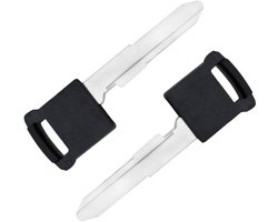 Sleutelblad 2 Stuks - Ongesneden Sleutelspaties - Compatibel met Grand Vitara/SX4/Swift - Kunststof/Metaal - Duurzaam Materiaal - Zwart/Zilver - Sleutel