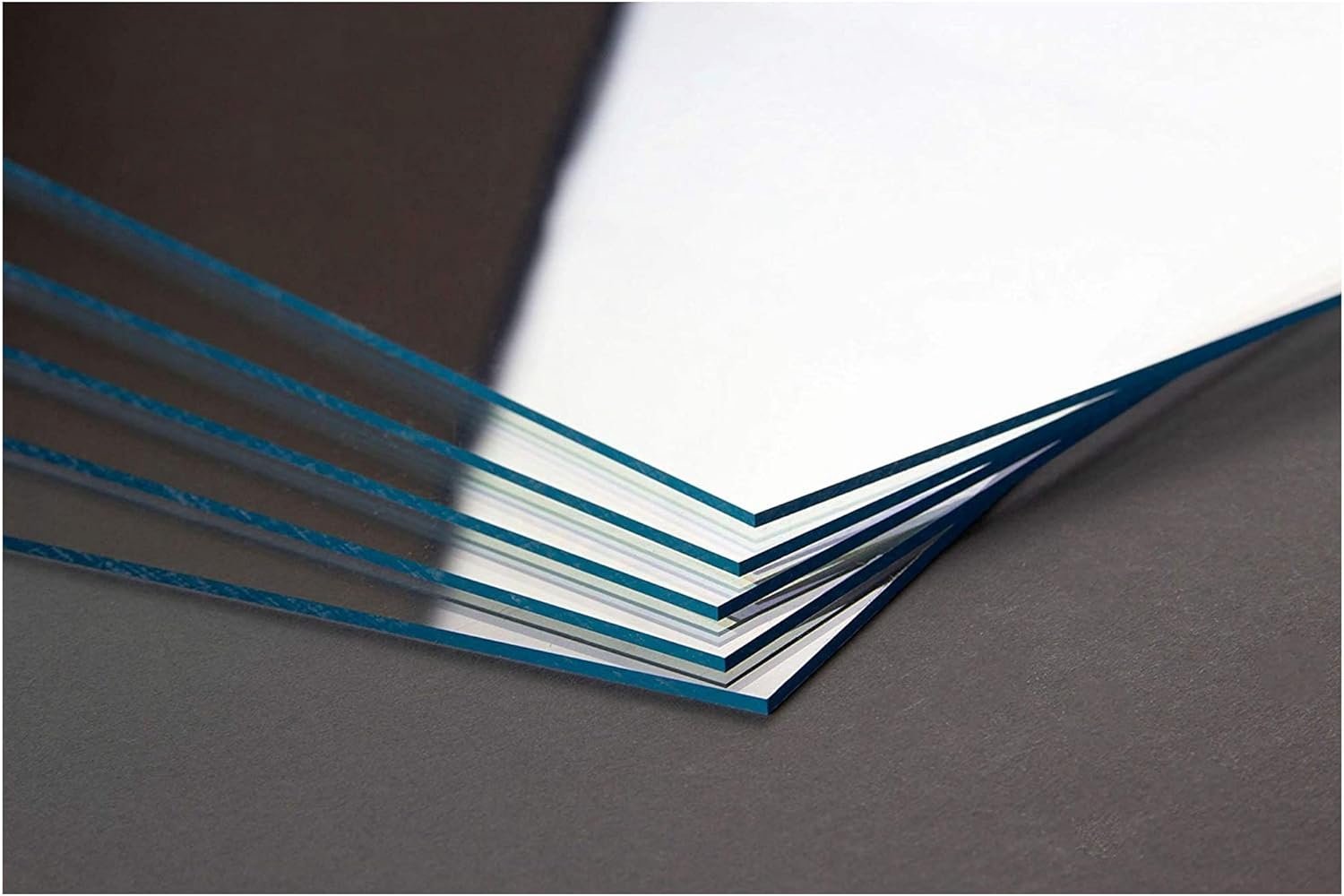 Glasplaat, antireflectief, 2 mm dik, doorzichtig, vervangend glas voor lijsten