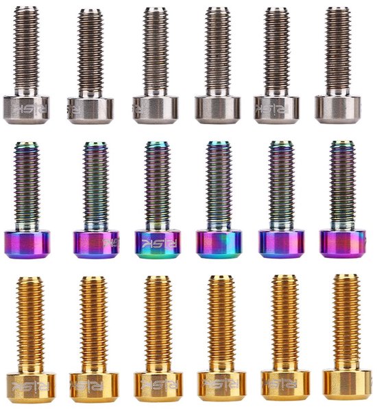 Fietsstaander - 6 Stuks - TC4 Titanium Legering - Lichtgewicht - Slijtvast - Corrosiebestendig - Hoogwaardig Materiaal - Fietsbouten — afbeelding 2