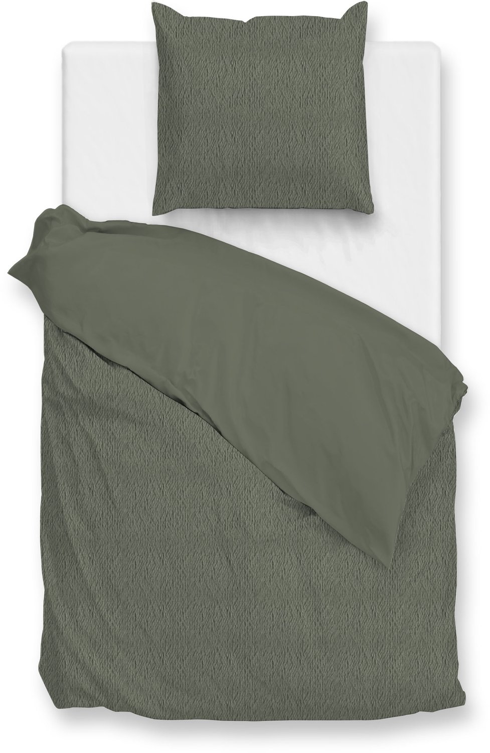 Zohome Teddy Fleece Dekbedovertrek Pile di Sherpa – Dekbedovertrek - Army Green, foto 2