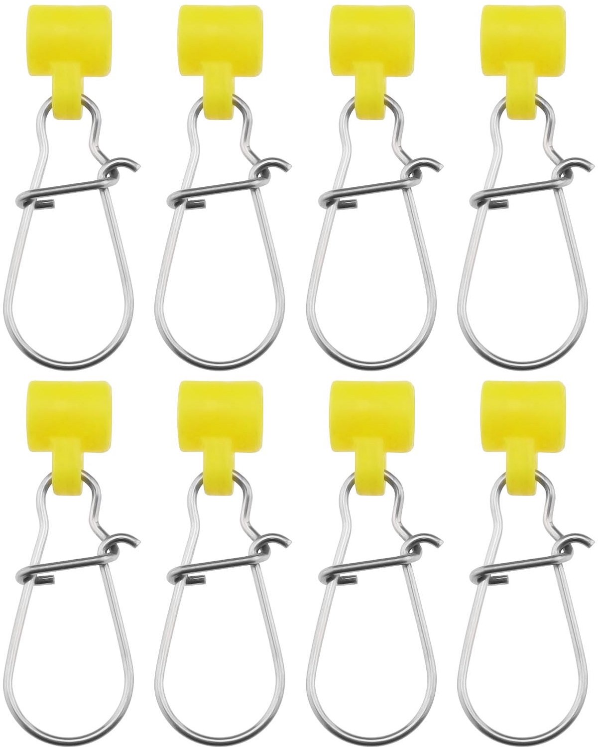 Vislijn Connector 50 Stuks - Roestvrij Staal - Ovaal - Vissen Clips - Sinker Slider - Duurzaam en Slijtvast - Visconnector