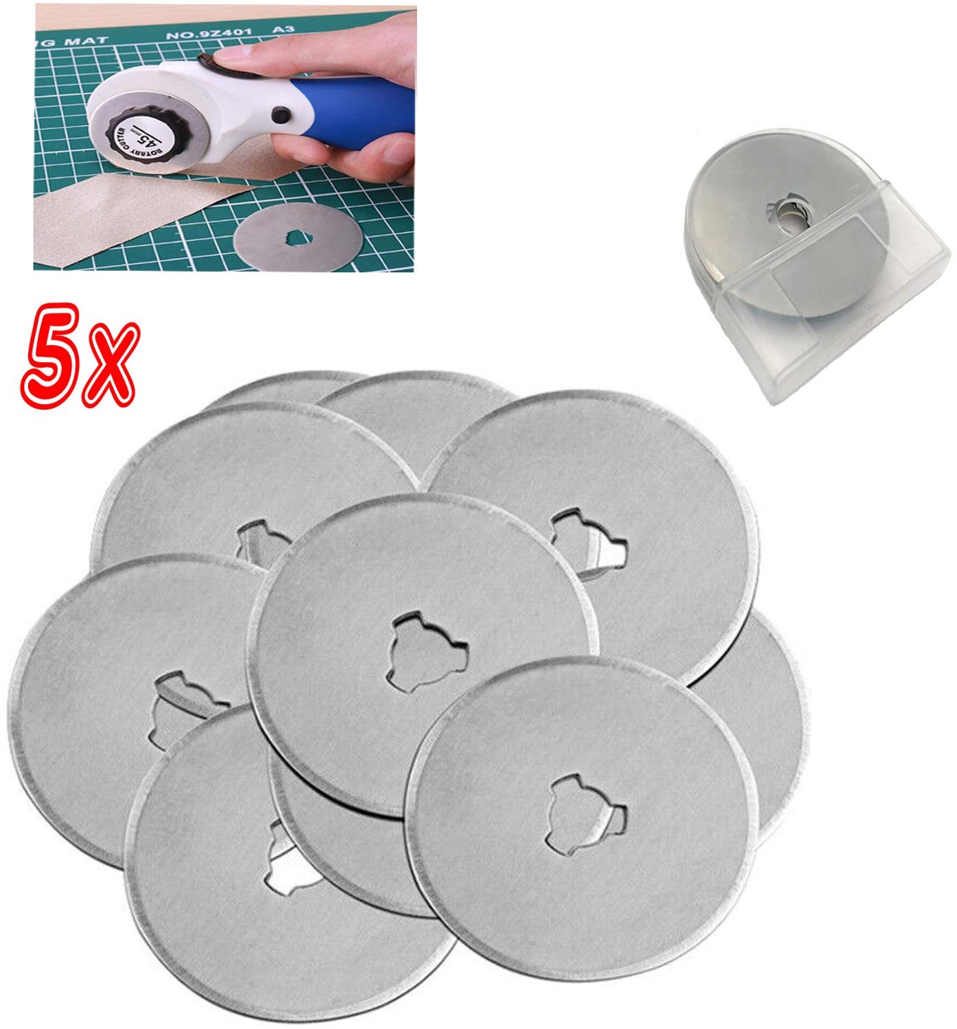 Premium Vervangbladen voor Rolmes - 45 mm - 5 Stuks