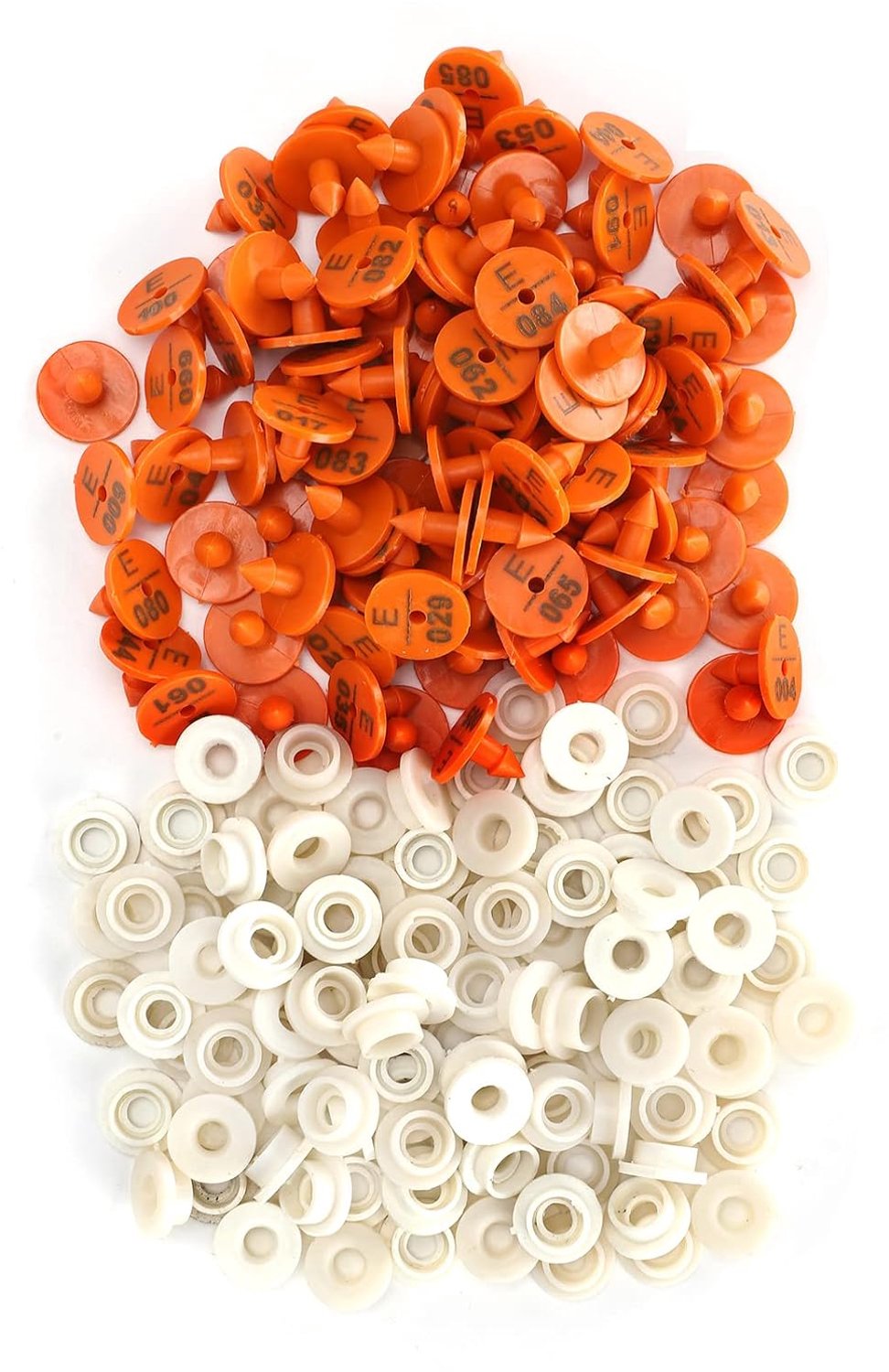 Oormerk Genummerde Marker 100 Sets - Plastic Dieridentificatietags - Weerbestendig voor Konijnen en Nertsen - ServiceTopper