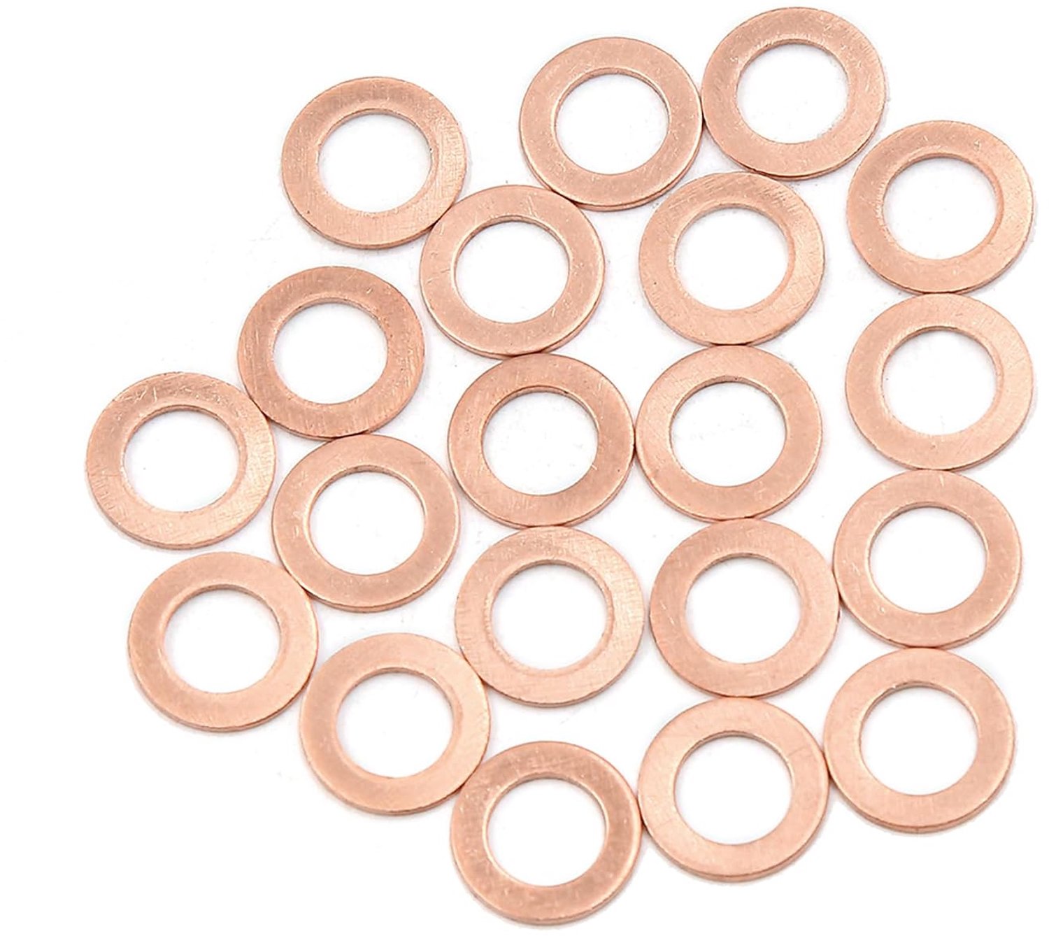 Afdichtring M8 x 13 mm - koperen set van 20 - vermindert wrijving - ideaal voor auto- en elektrische aansluitingen - ServiceTopper