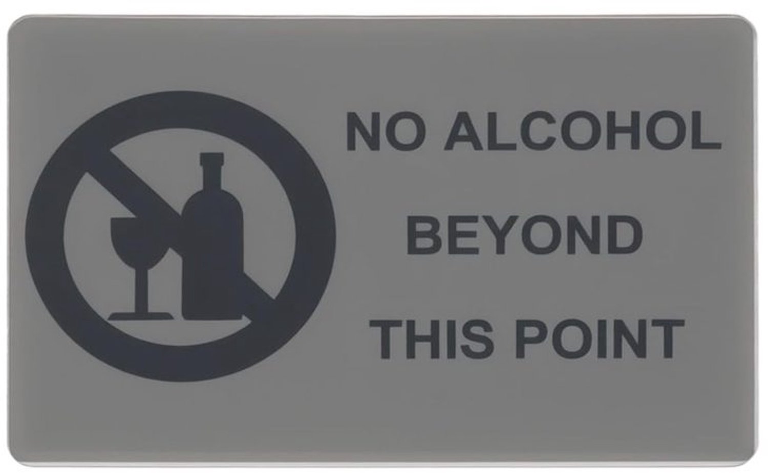 Deurplaat Waterdicht - Waarschuwingsbord Gladde Vloer - Zelfklevend Acrylbord - 140 x 90 mm - Schokbestendig - Voor Binnen/Buiten